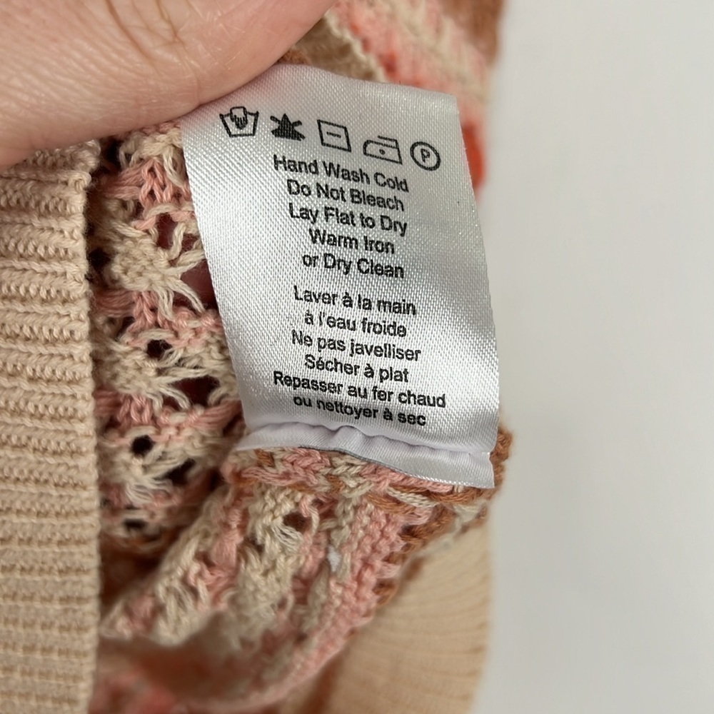 Heartloom Striped Crotchet Kenzie Tank in Ecru Size XS new spring - Picture 10 of 10